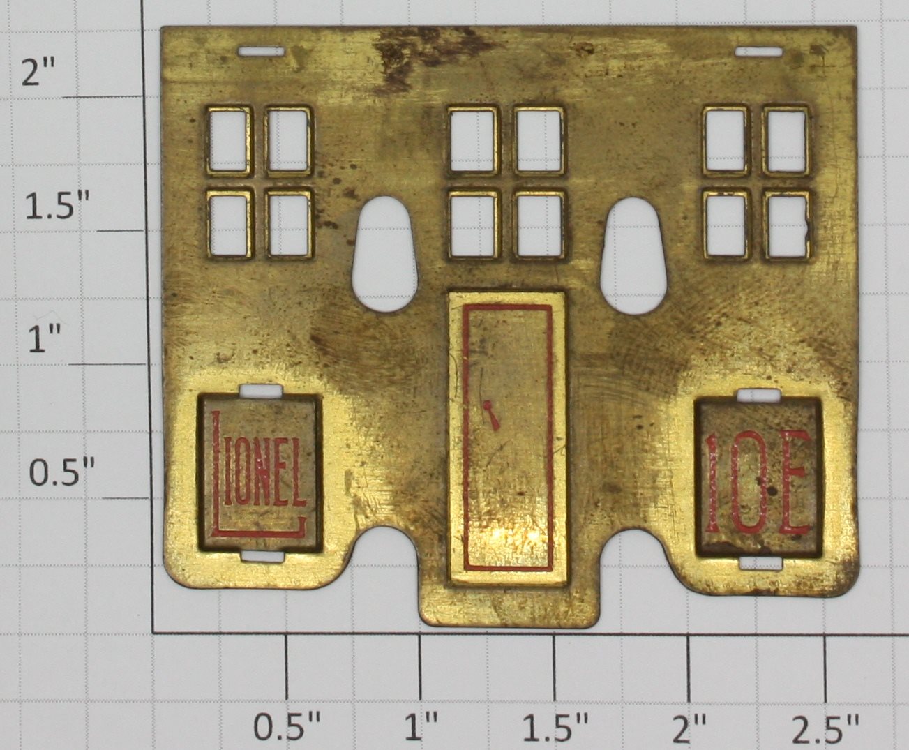 Lionel 10e-5 Brass Side Insert Plate