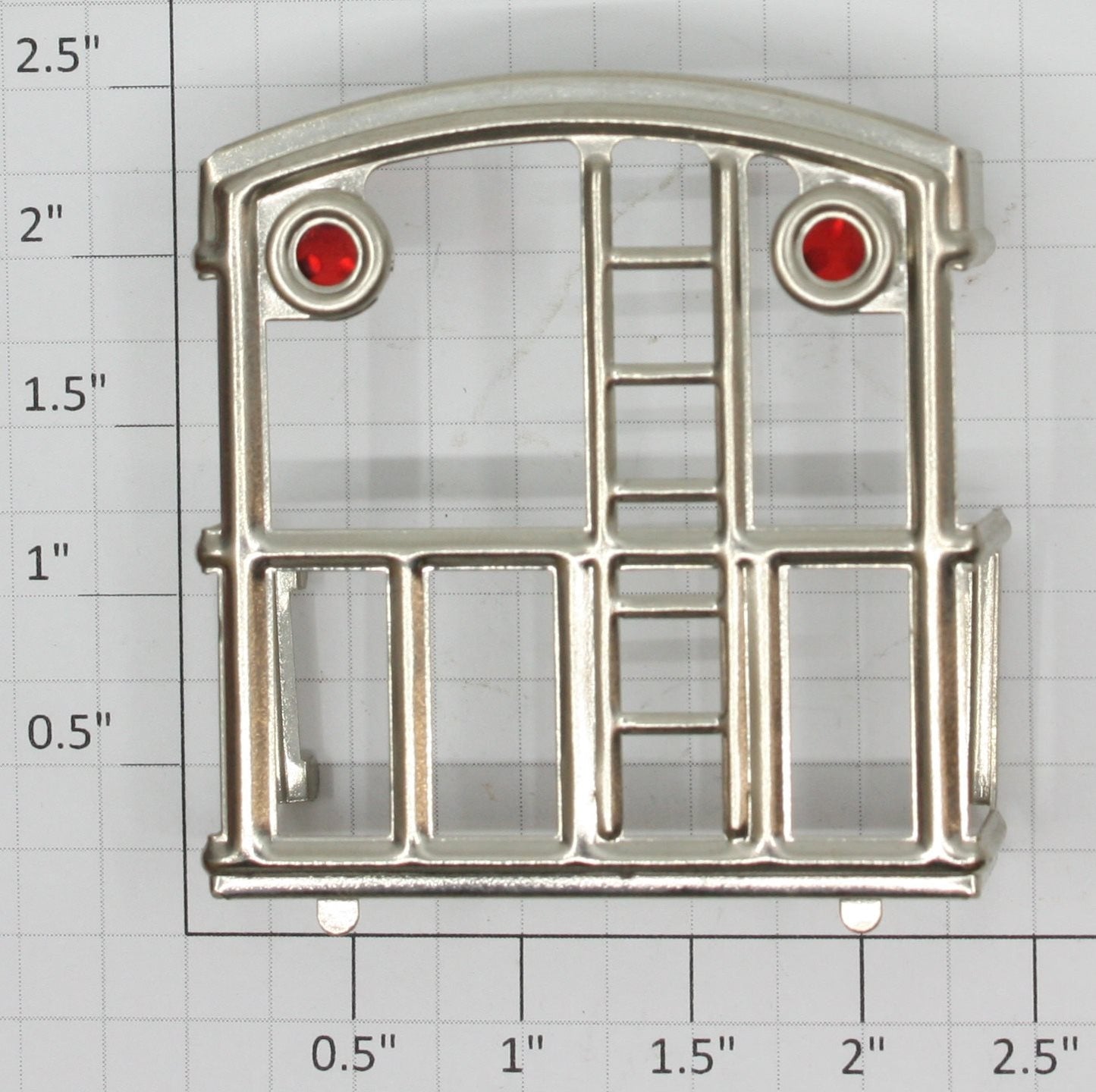 Lionel 817-20 Nickel Caboose End Railing with Red Lens-Fits 817, 2817