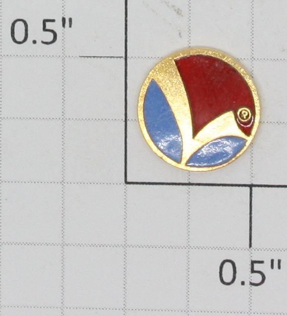 Lionel 259-5 Brass 1/2" Circle L Nameplate without Tabs