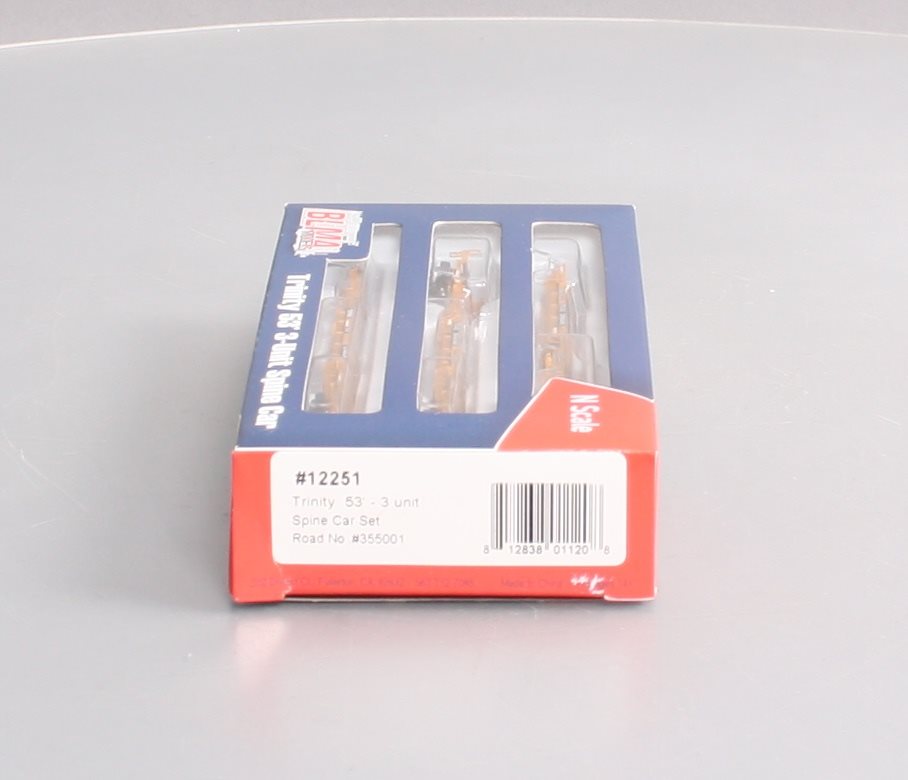 BLMA Models 12251 N Scale Trinity 53' Spine Cars (Set of 3) EX/Box