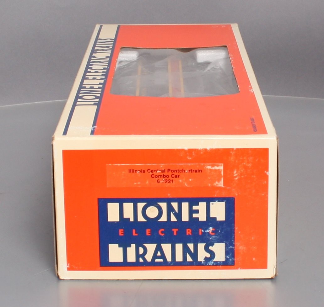 Lionel 6-7221 O Gauge Illinois Central Lake Ponchartrain Combine Passenger Car LN/Box