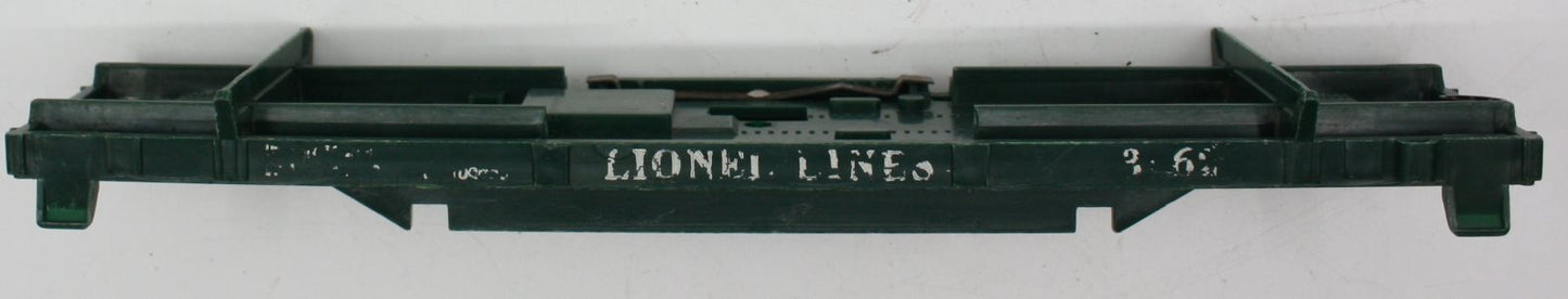 Lionel 3362-5 Green Log Dump Car Body Damaged