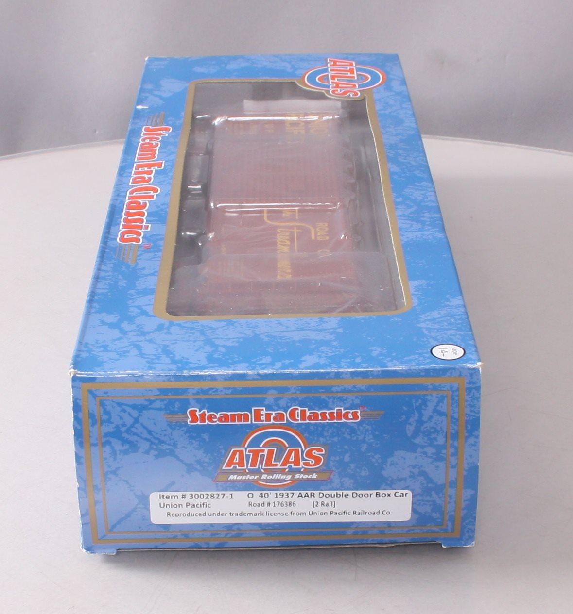 Atlas 3002827-1 O Scale Union Pacific 40' 1937 AAR Box Car #176386 (2-Rail) LN/Box