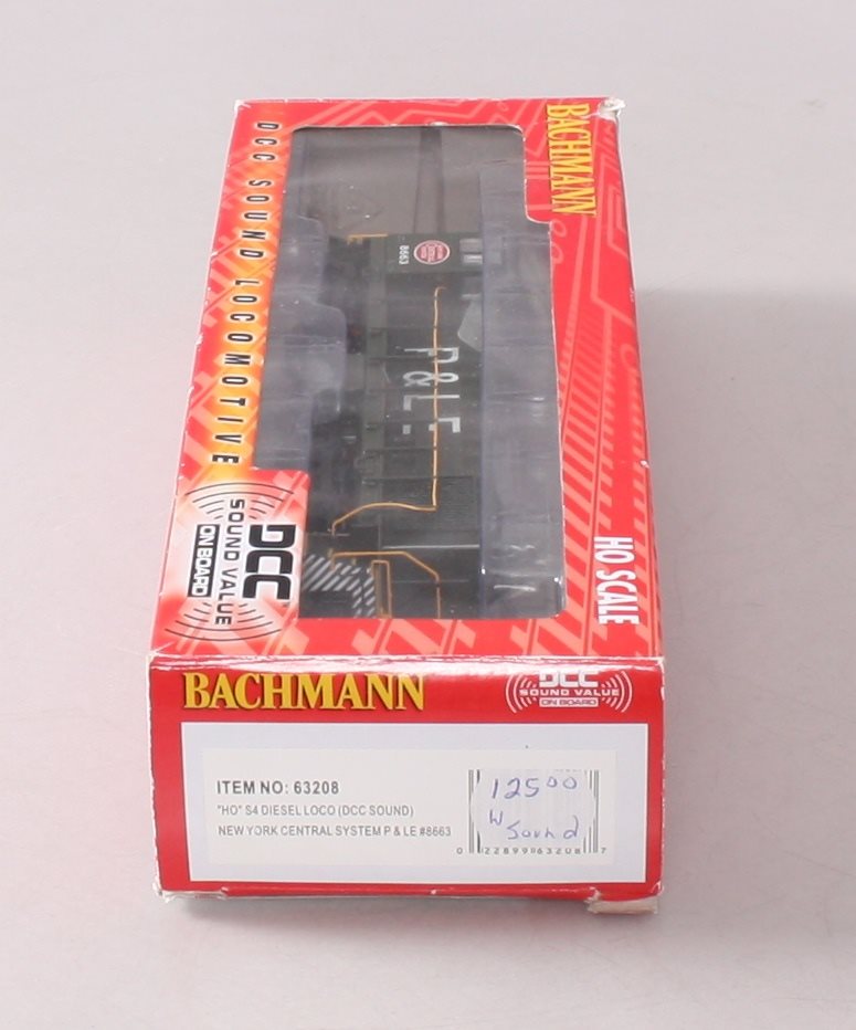 Bachmann 63208 HO New York Central ALCO S4 Diesel Locomotive #8663 w/DCC/Sound