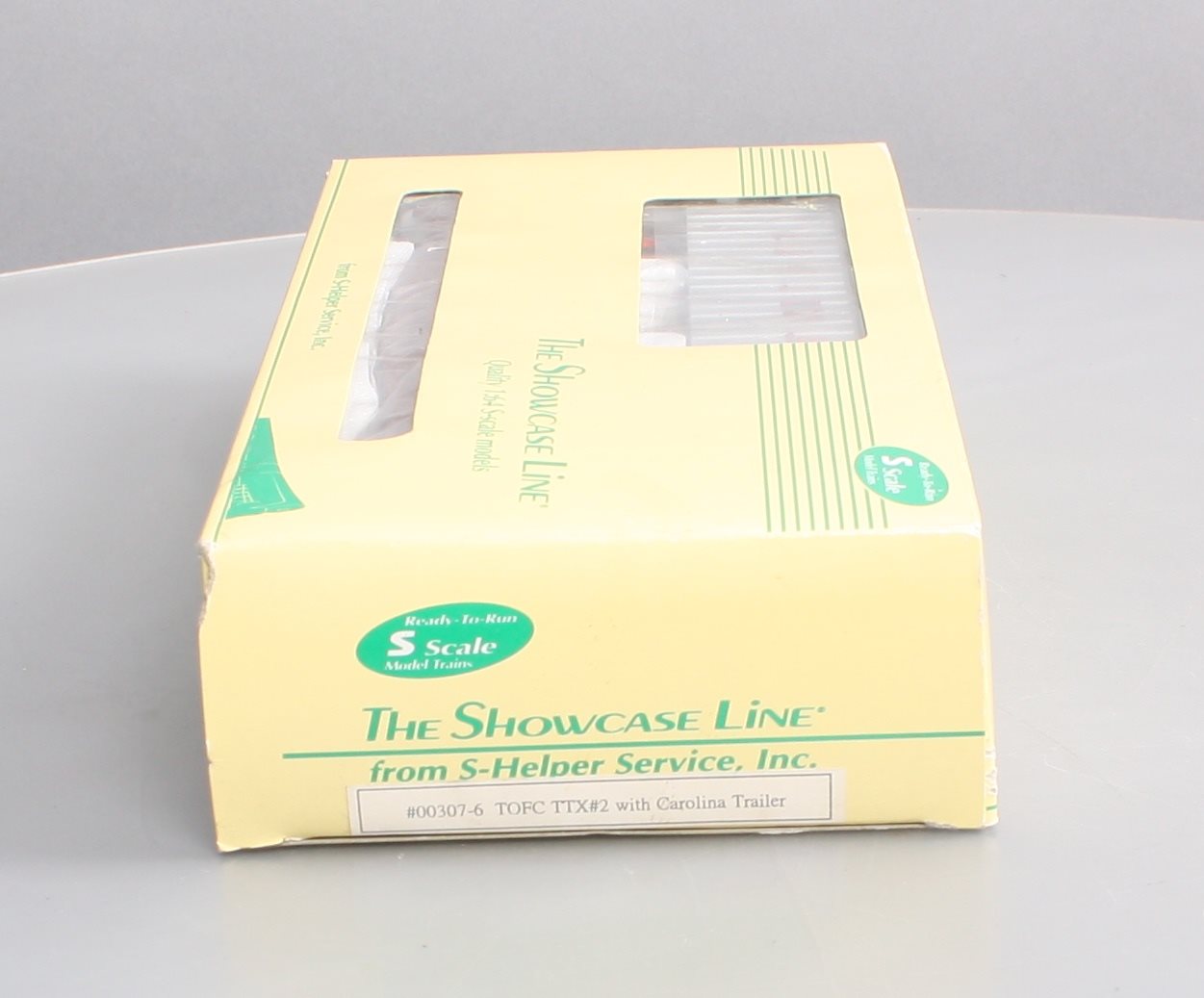 S-Helper Service 00307-6 S Gauge TOFC TTX#2 w/Carolina Trailer #475083 EX/Box
