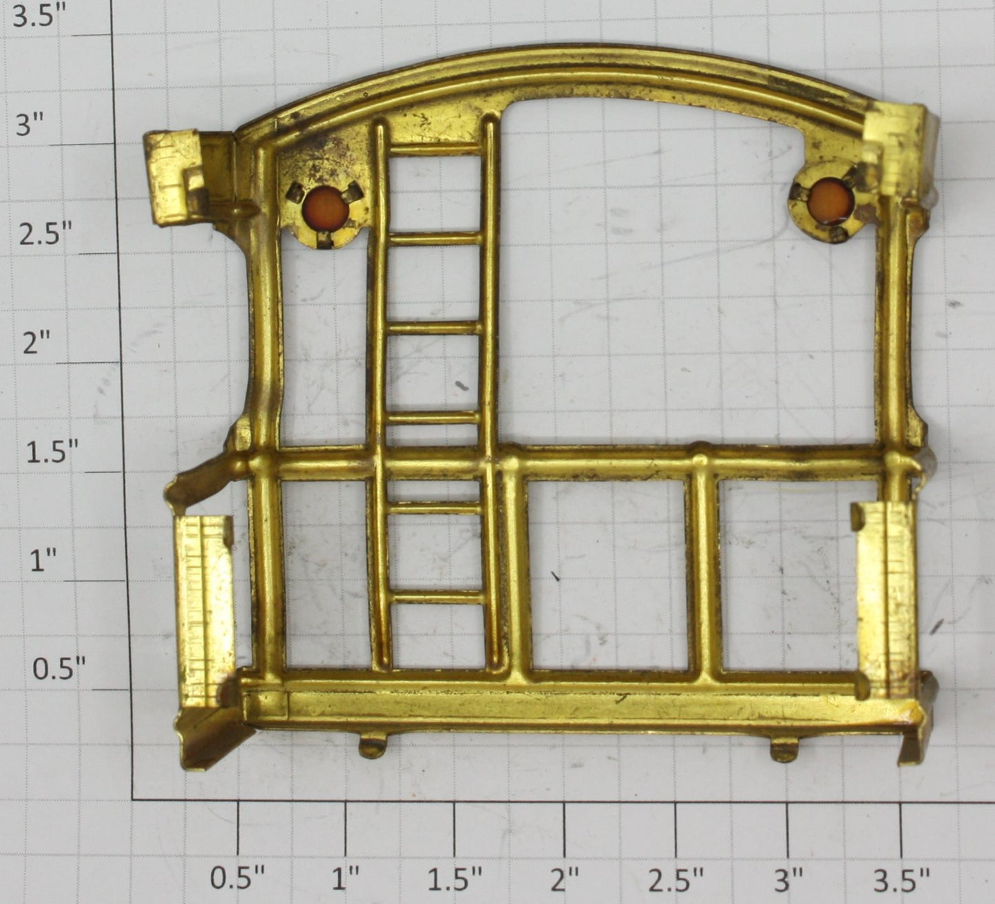 Lionel 517-10 Lionel Standard Gauge Brass Caboose End w/ Lenses