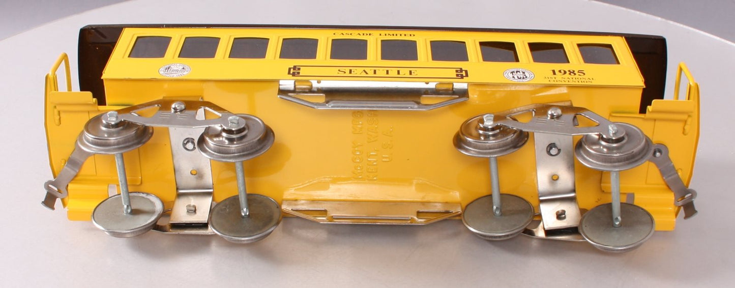 McCoy Standard Gauge 1985 TCA Seattle Cascade Limited Passenger Car EX