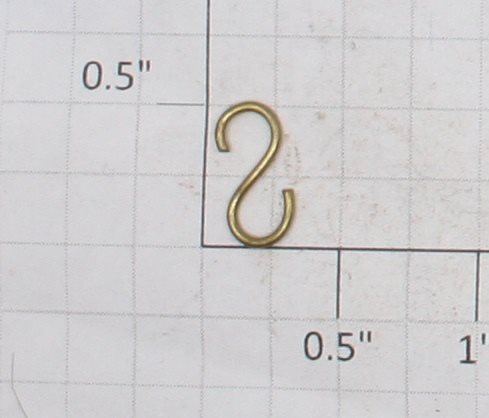 Lionel 127 Brass Plated S-Hook