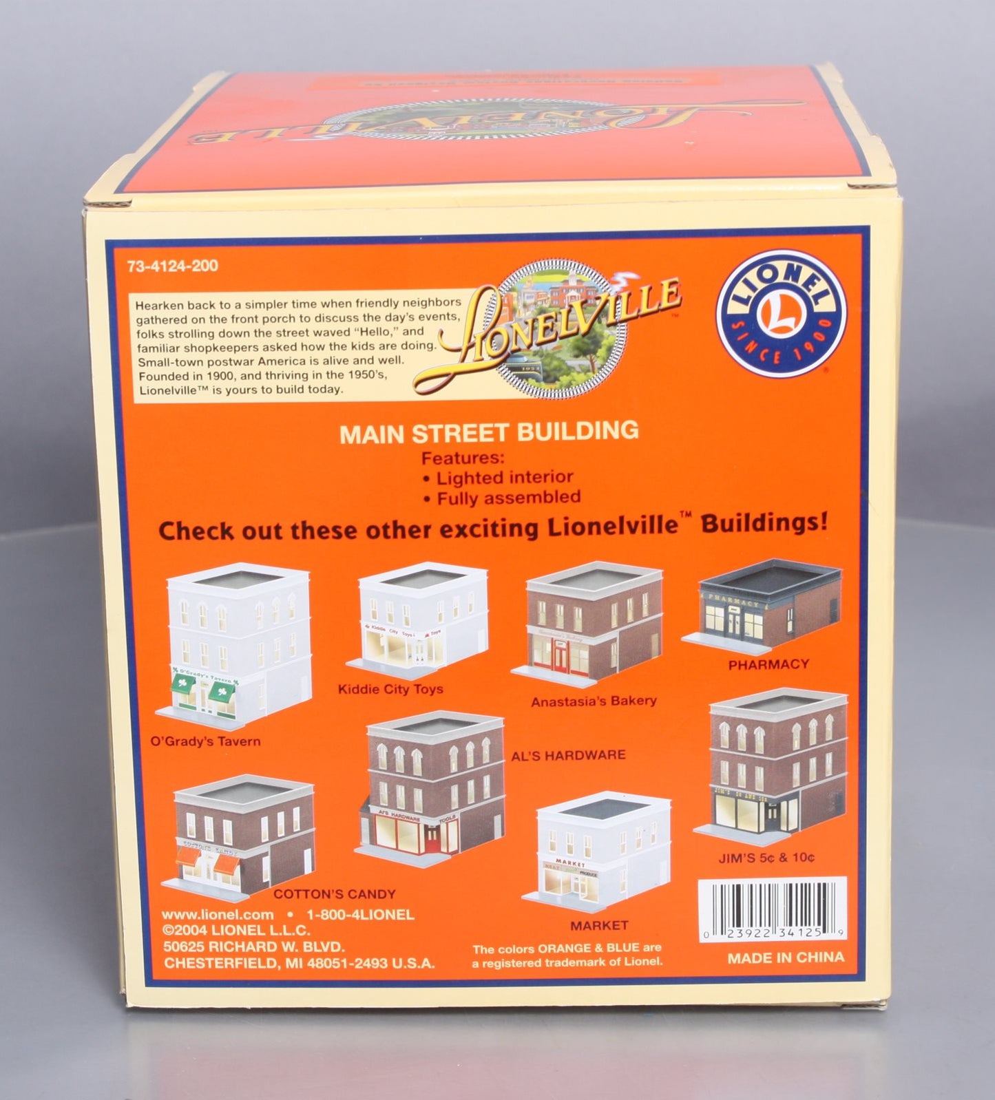 Lionel 6-34125 O Scale Cotton's Candy Store LN/Box