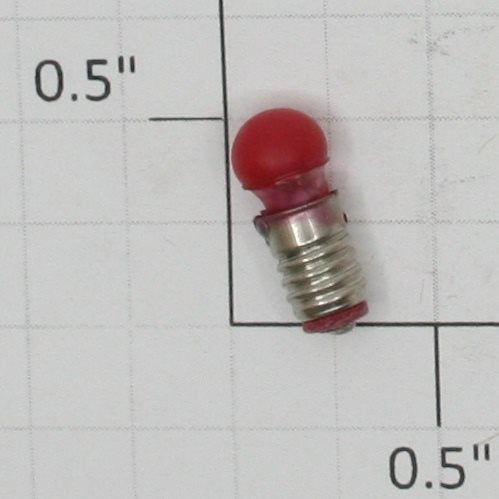 Lionel 1402R14 Volt Midget Screw Base Translucent Red Globe Light Bulb