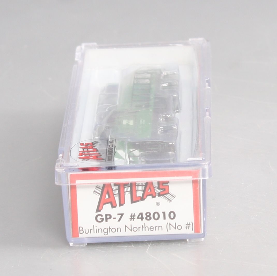 Atlas 48010 N Scale Burlington Northern Gp-7 Diesel Locomotive LN/Box