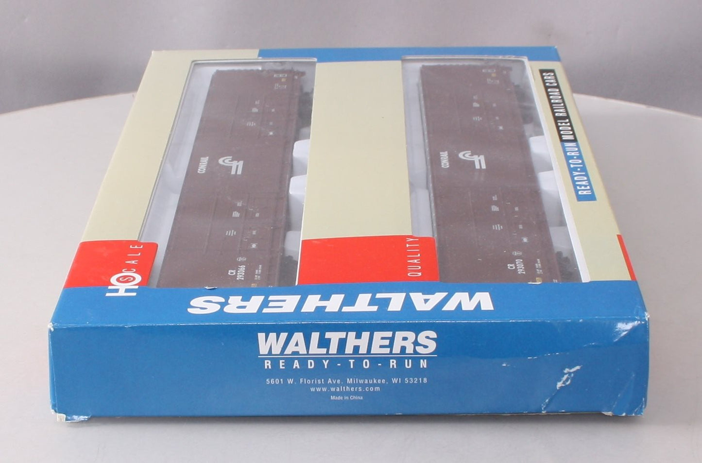 Walthers 932-23536 HO Scale Conrail Box Car (Pack of 2) EX/Box