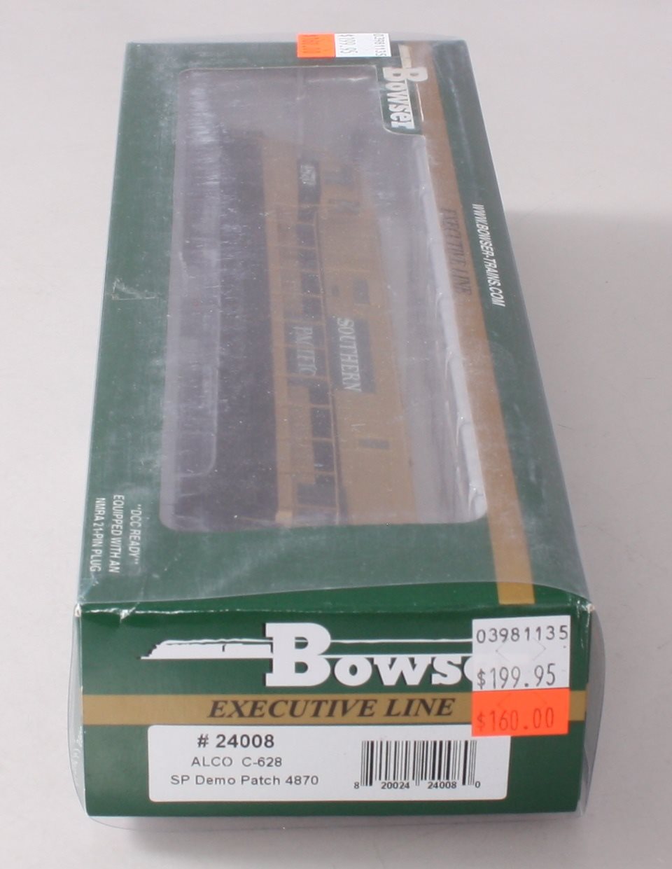Bowser 24008 HO Southern Pacific Demo Patch Alco C-628 Diesel Locomotive #4870