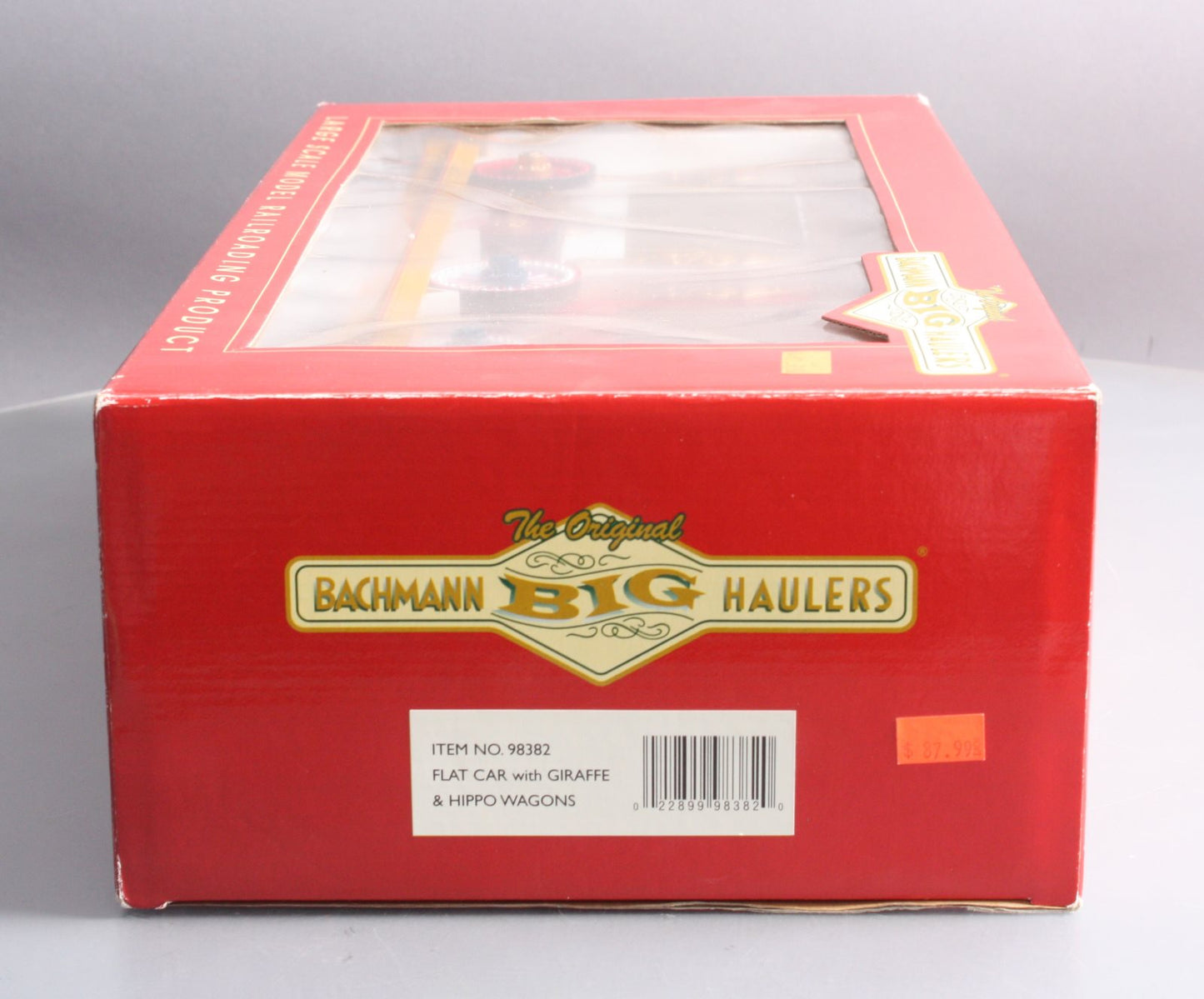 Bachmann 98382 Circus Flat Car w/Giraffe & Hippo Wagons w/Metal Wheels