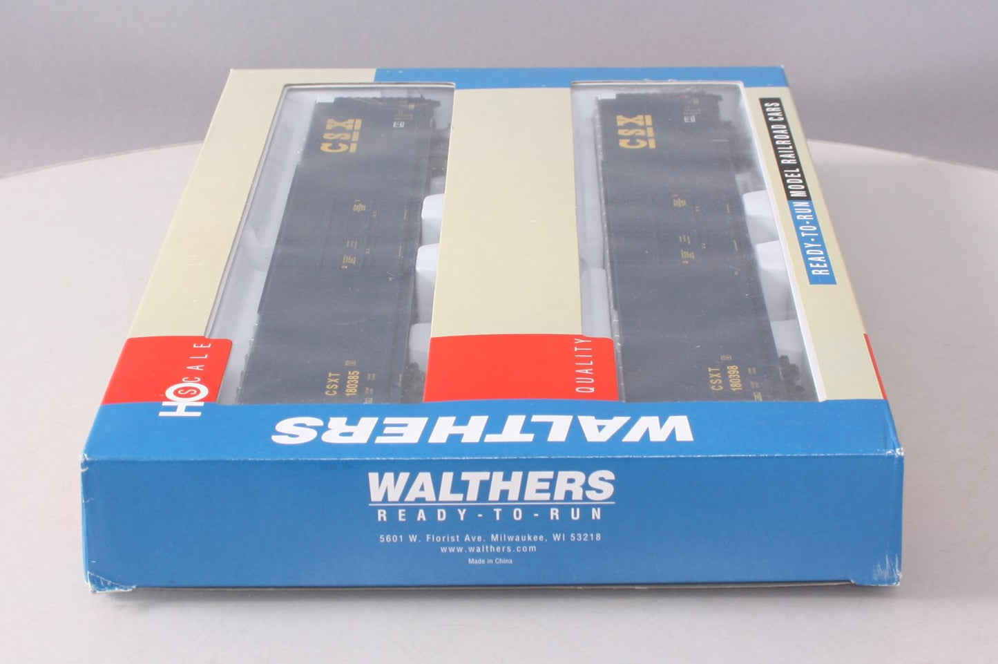 Walthers 932-23512 HO CSX 86' Hi-Cube 4-Door Boxcar (Pack of 2) EX/Box