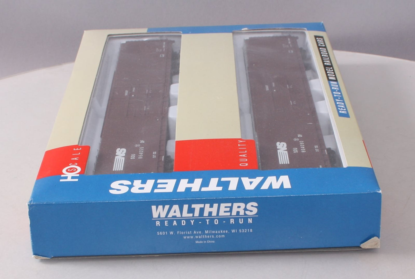 Walthers 932-23510 HO Norfolk Southern 86' Hi-Cube 4-Door Boxcar (Pack of 2) EX/Box