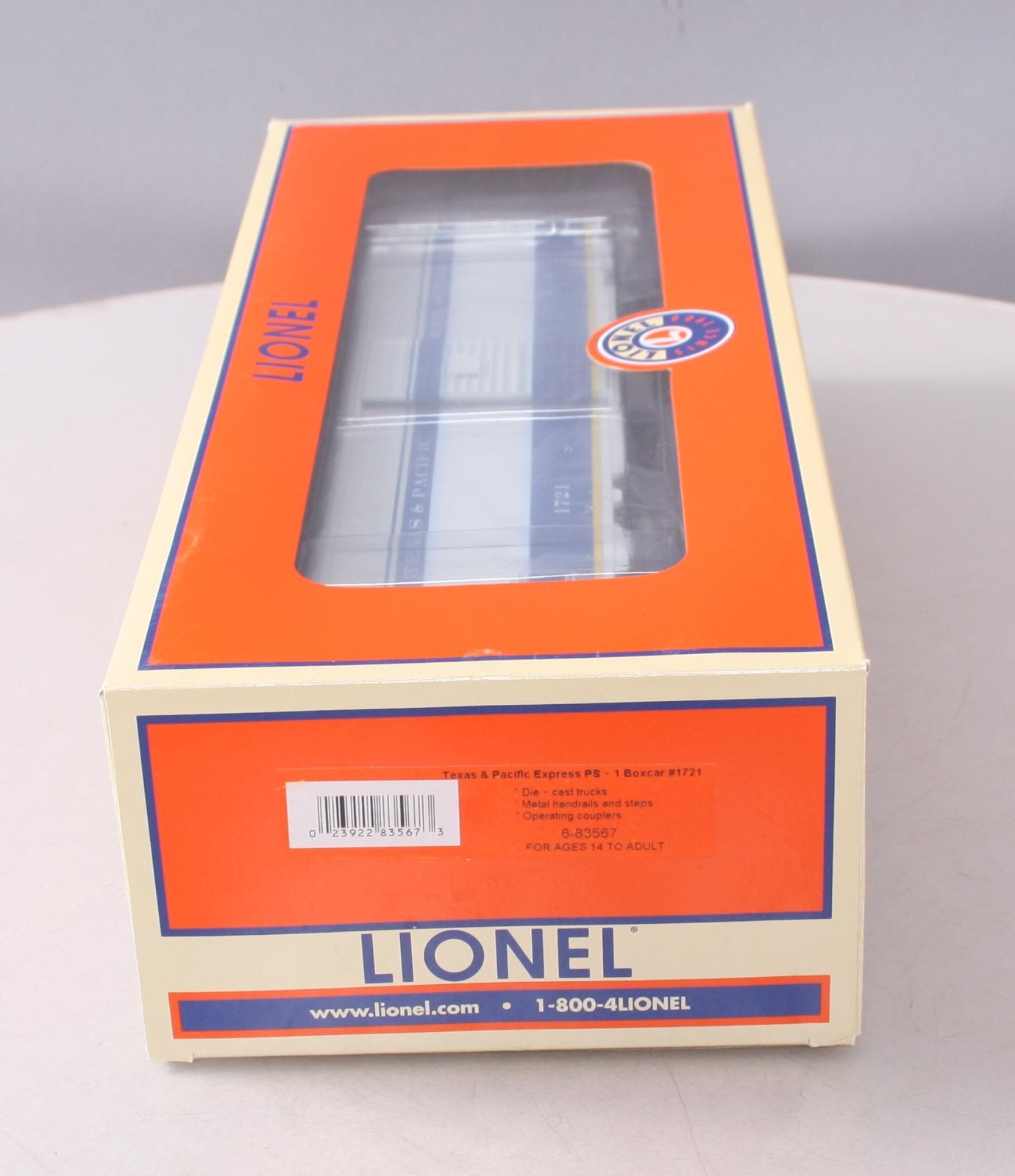 Lionel 6-83567 Texas & Pacific PS-1 Express Boxcar #1721 LN/Box