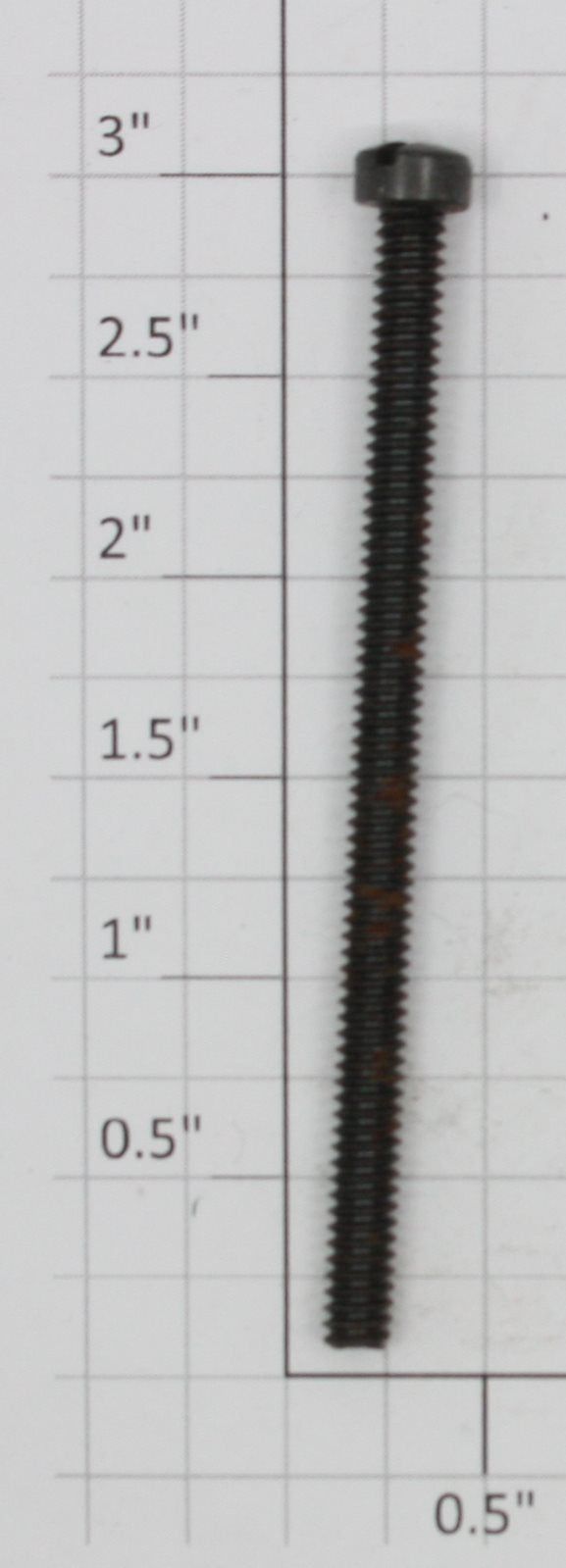 Lionel 10-24 x 3" Black Slotted Fillister Head Screw