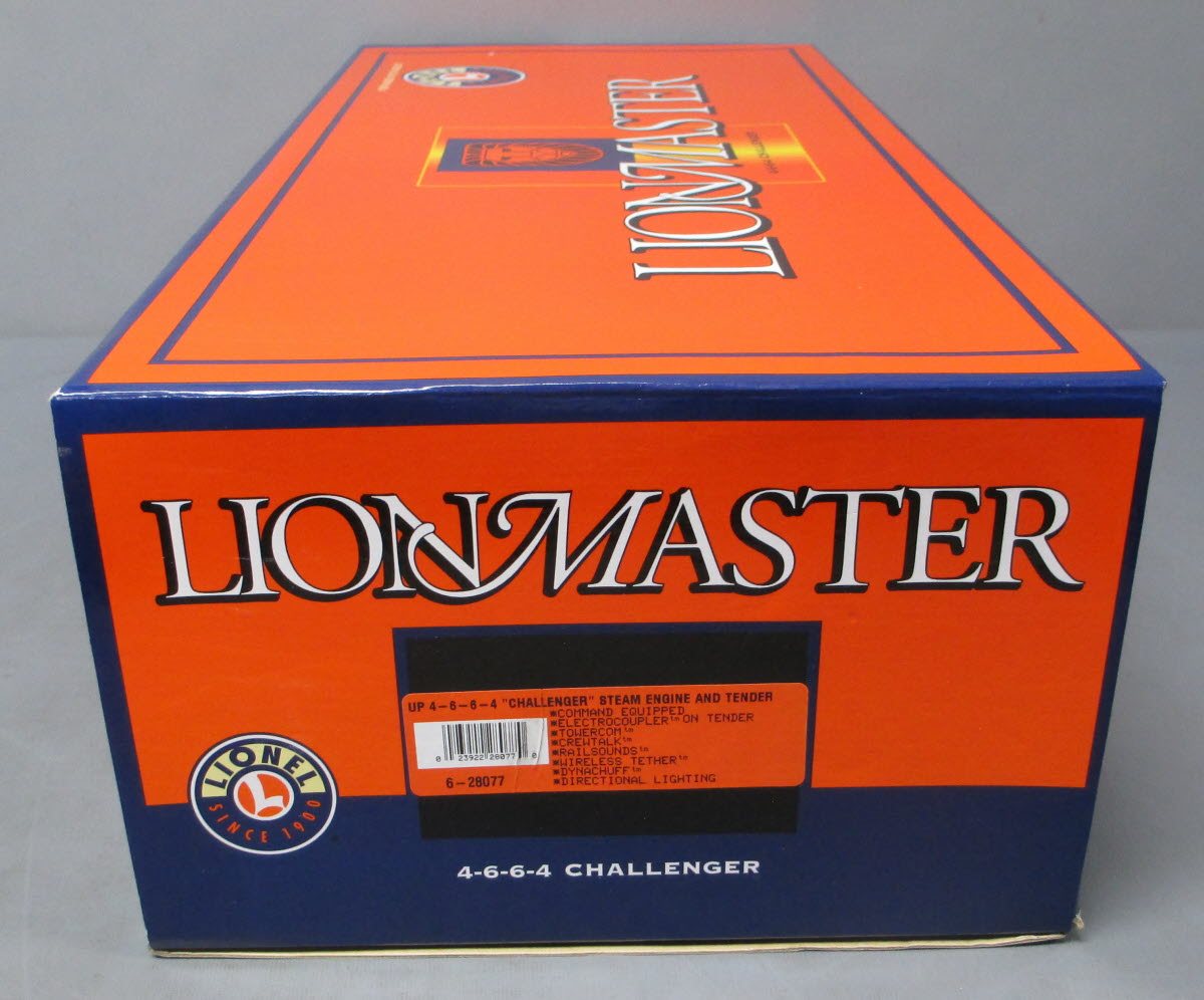 Lionel 6-28077 O Lionmaster Union Pacific 4-6-6-4 Challenger Steam Engine #3983 NIB