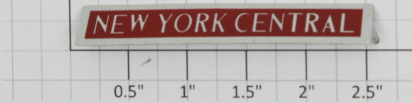 Lionel 100X-NY New York Central Railway Express Brass Nameplate