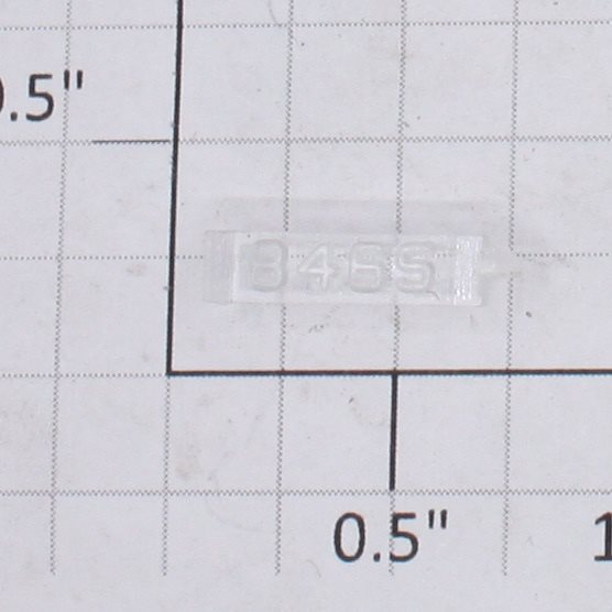 Lionel 8465-6 Right Hand Clear Raised Number Marker Lens/Number Board