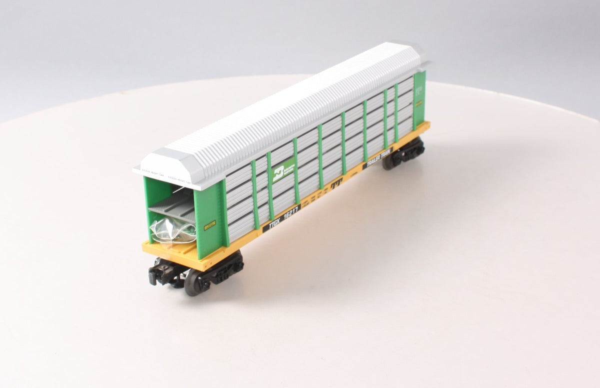 Lionel 6-16217 O Gauge Burlington Northern Auto Carrier with Screens LN/Box