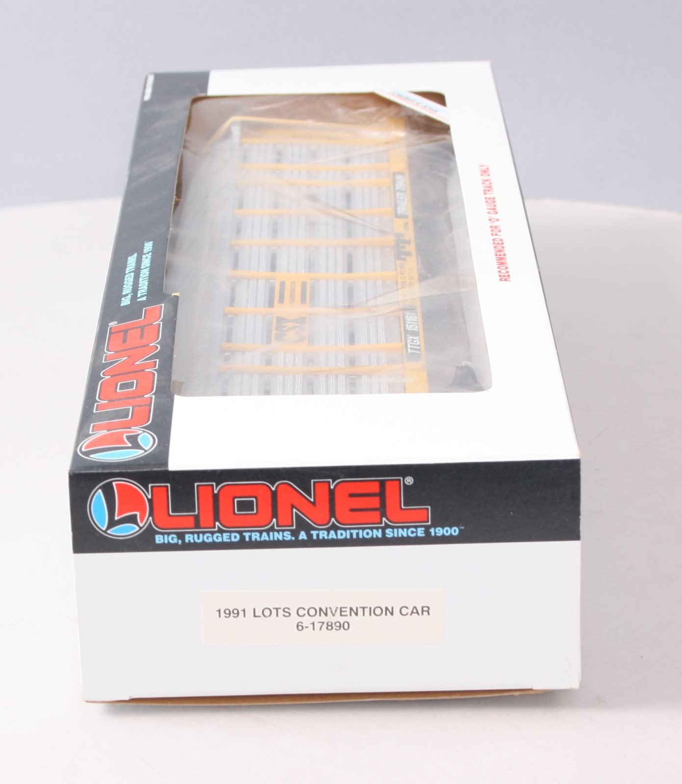 Lionel 6-17890 O Gauge LOTS 1991 CSX Screened Auto Carrier #151161 EX/Box
