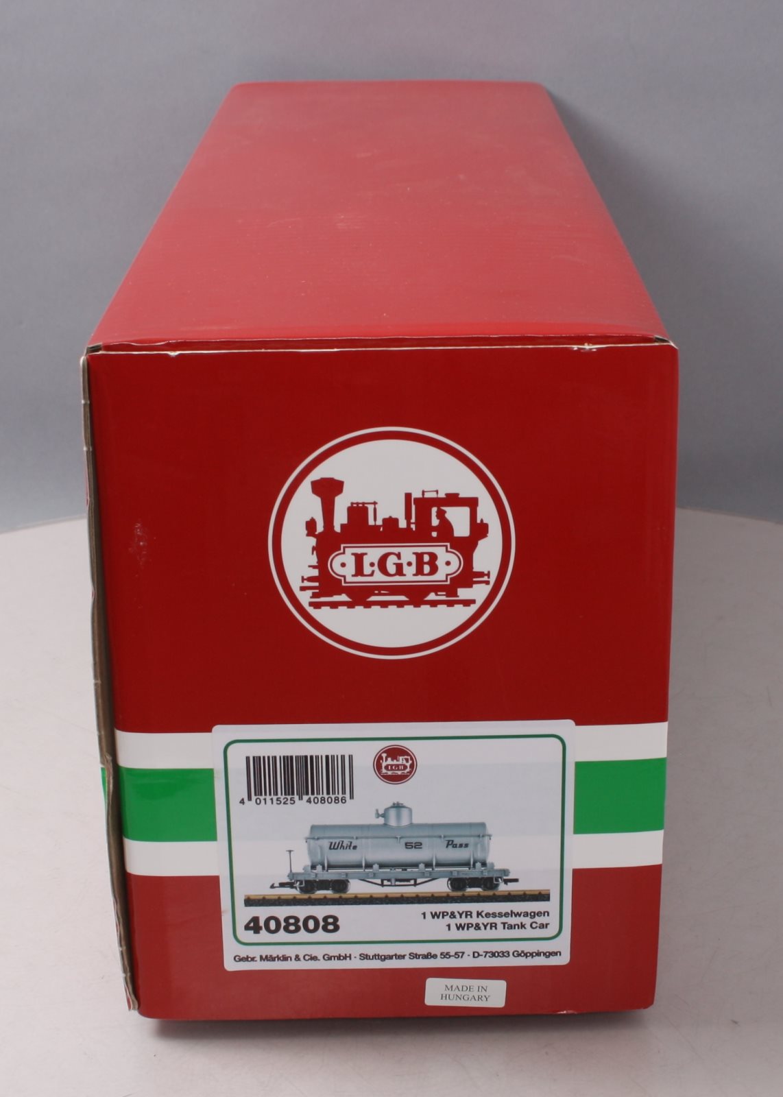 LGB 40808 G White Pass & Yukon Tank Car #52 (silver) - Metal Wheels