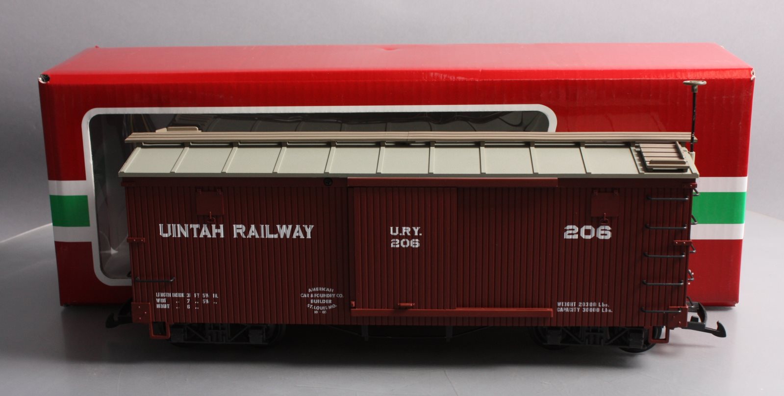LGB 40675 Uintah Railway Boxcar #206 – Trainz