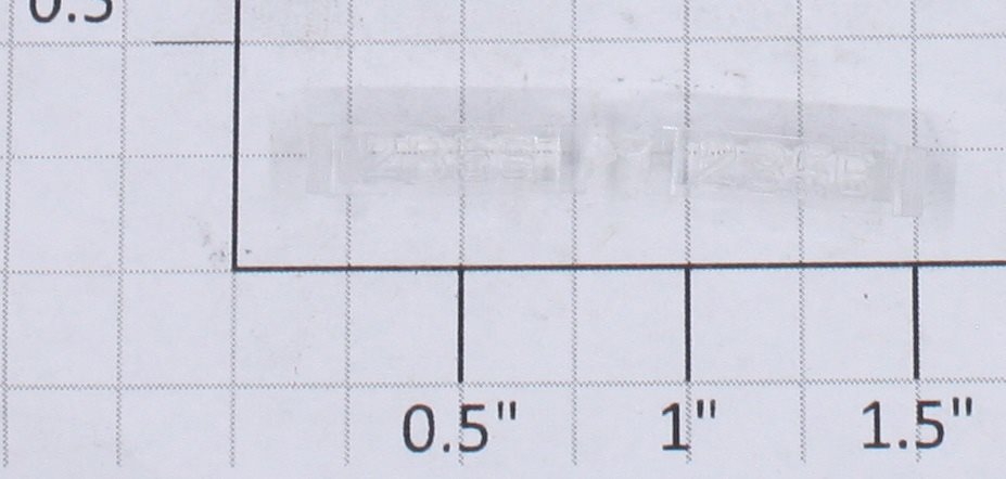 Lionel 2356-6/10 Clear Raised Number Marker Lens/Board Set (Pair of 2)