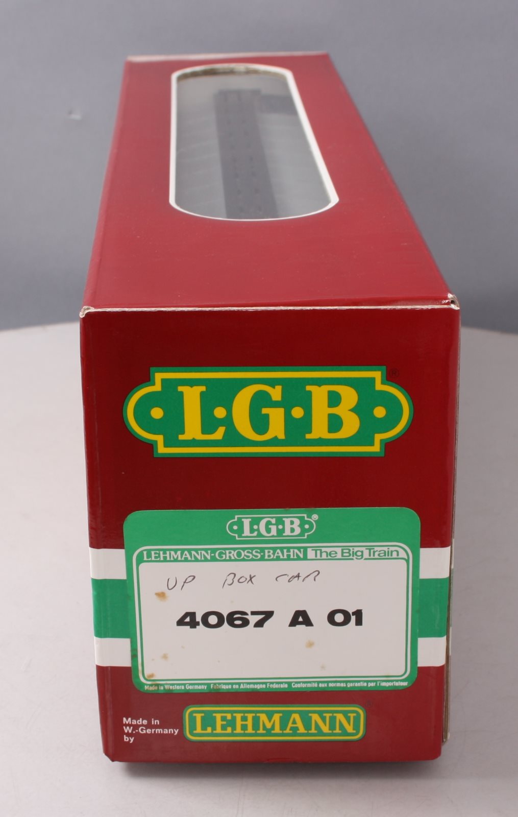 LGB 4067-A01 G Scale Union Pacific Boxcar #95745 EX/Box