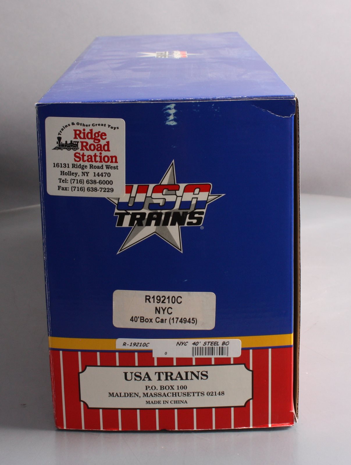 USA Trains R19210C G New York Central 40 Ft. PS-1 Simulated Steel Box Car
