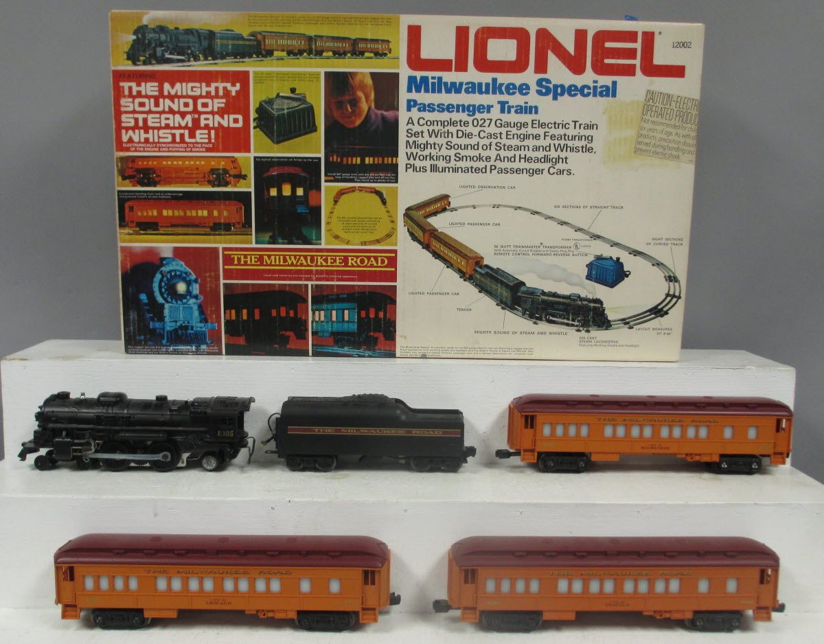Lionel 6-1387 O Gauge Milwaukee Road Passenger Train Set EX/Box