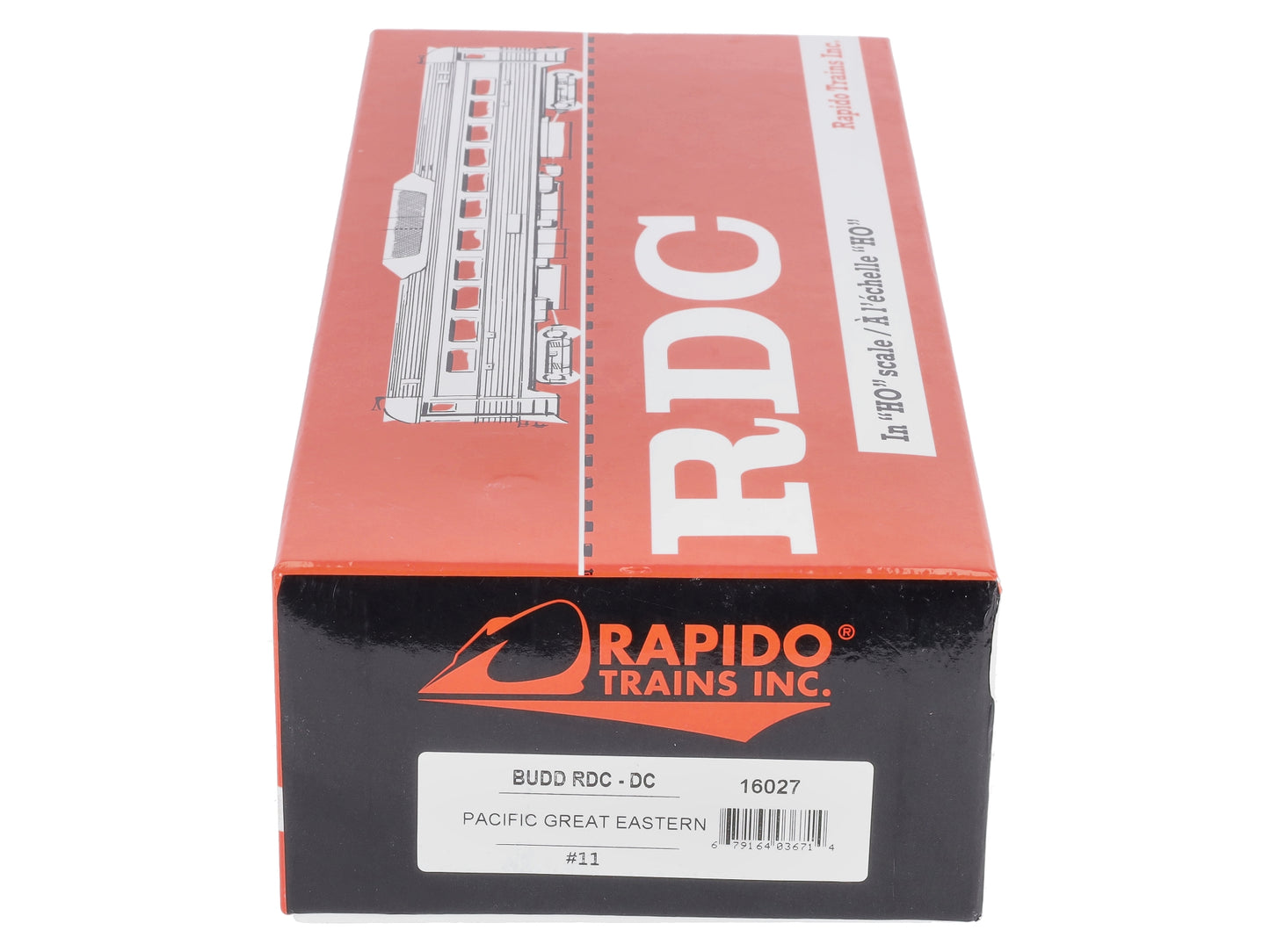 Rapido Trains 16027 HO Pacific Great Eastern Budd RDC-1 Phase 2, End Fluting #11