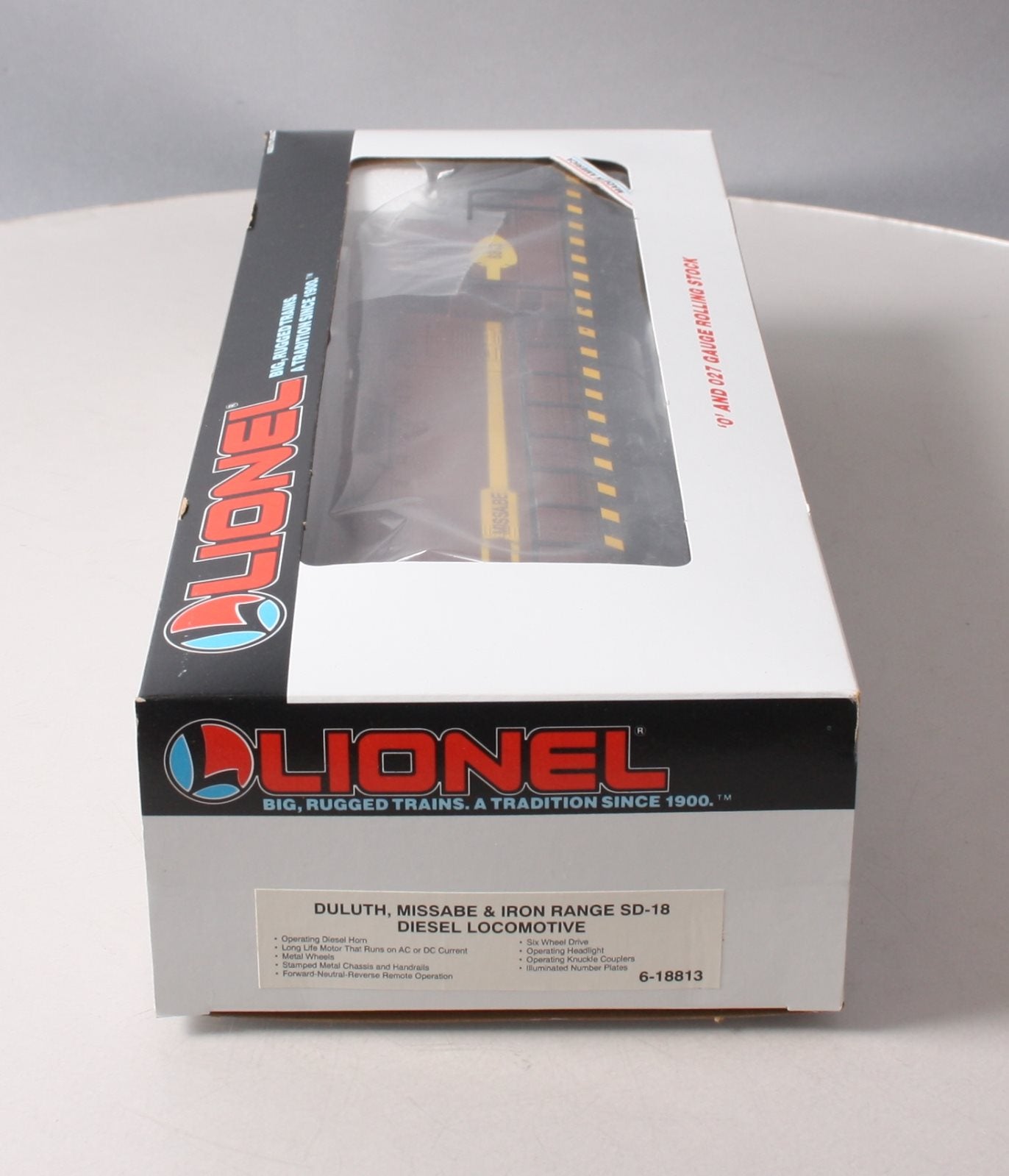 Lionel 6-18813 O Gauge Duluth, Missabe & Iron Range SD-18 Diesel Locomotive LN/Box
