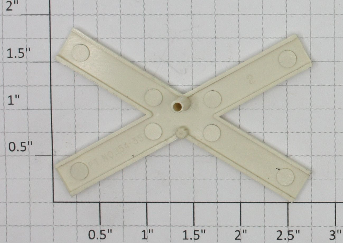 Lionel 154-34 Plastic Railroad Crossing Crossbuck with Black Lettering