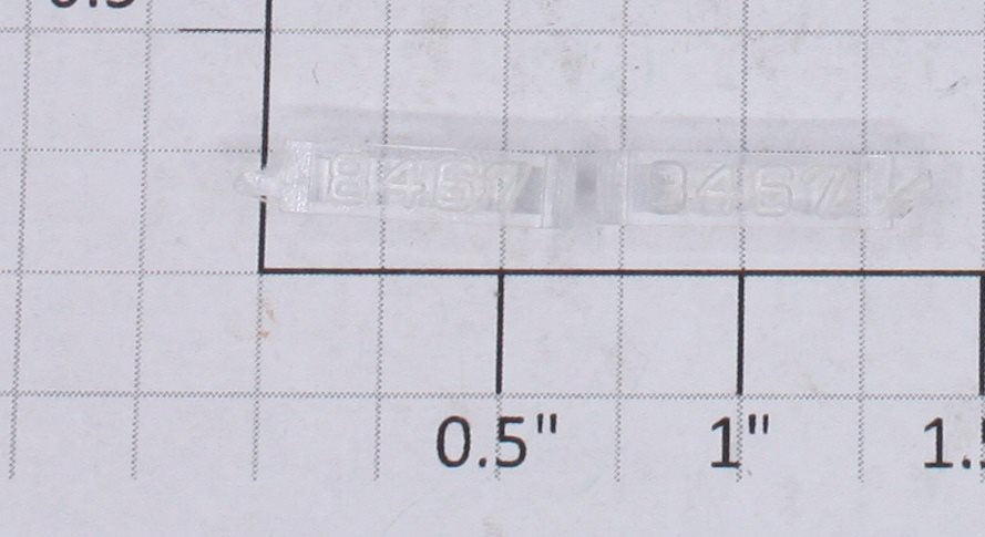 Lionel 8467-6/10 Clear Raised Number Marker Lens/Number Board (Pair of 2)
