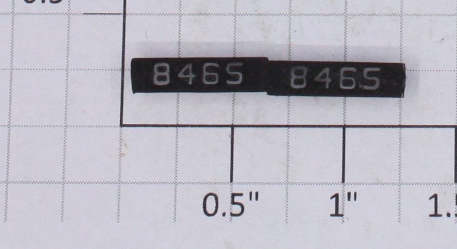 Lionel 8465-6/10 Painted Raised Number Marker Lens/Number Board Set (2)