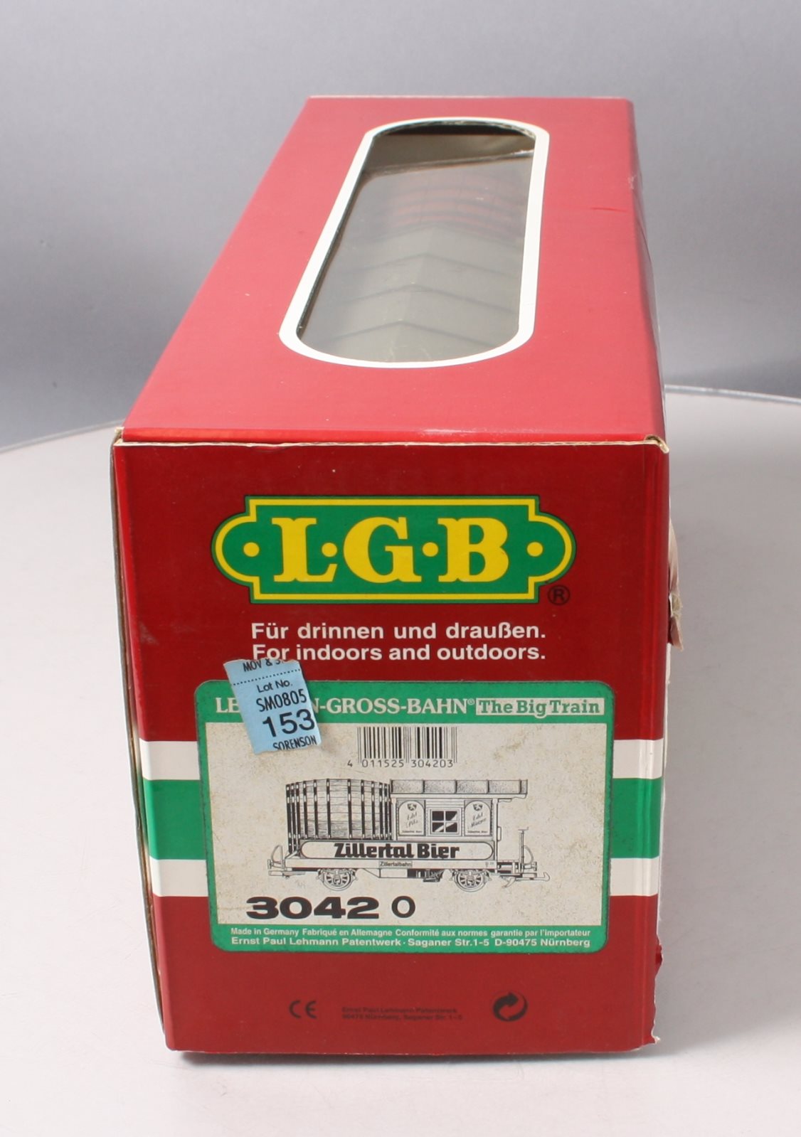LGB 3042 G Scale Zillertal Bier Barrel Car LN/Box