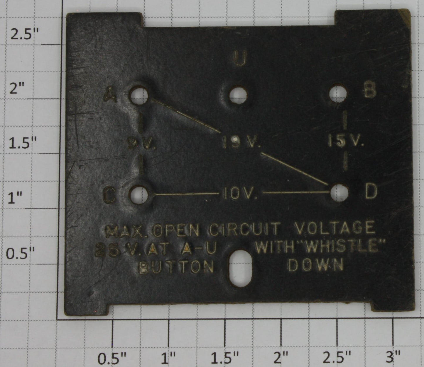 Lionel RW-10 Terminal Plate