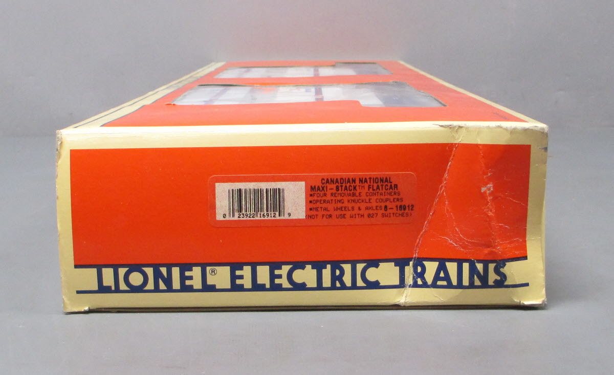 Lionel 6-16912 O Gauge Canadian National Maxi-Stack Intermodal Cars LN/Box
