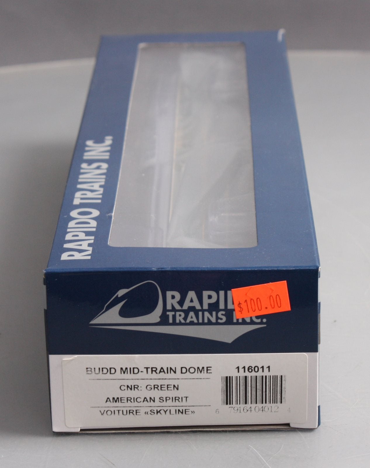 Rapido Trains 116011 HO Canadian National American Spirit Budd Mid-Train Dome