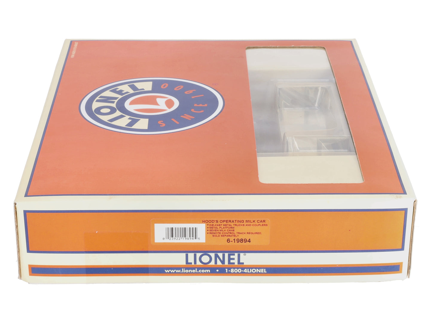 Lionel 6-19894 O Gauge Hood's Operating Milk Car NIB
