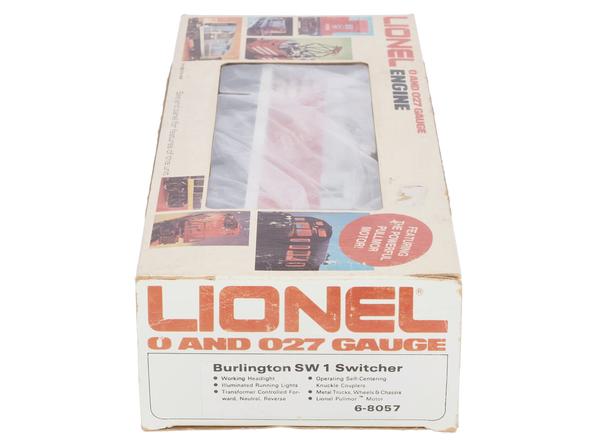 Lionel 6-8057 O Gauge Burlington SW1 Switcher #8057 NIB