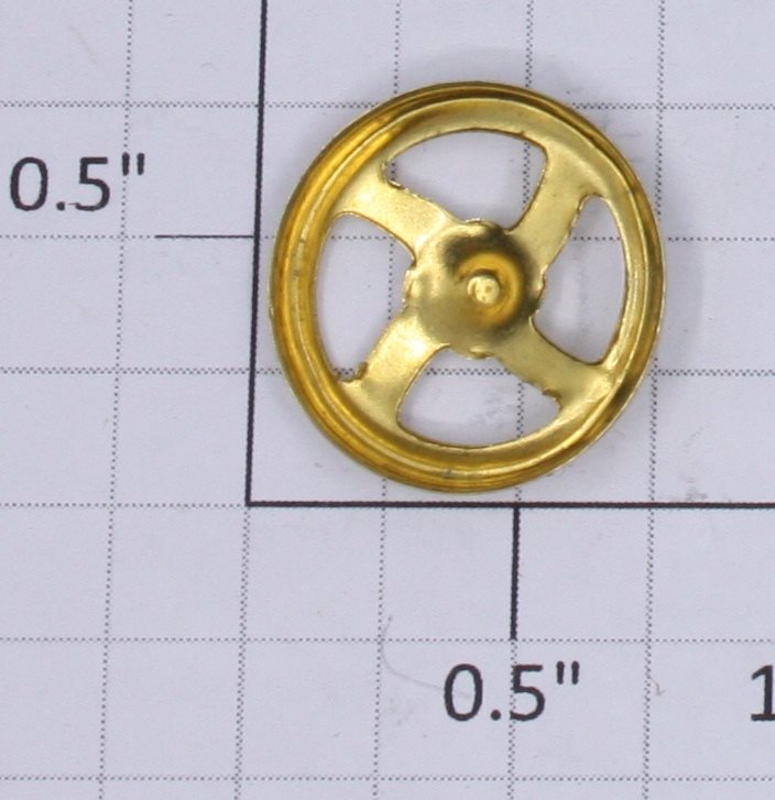 Lionel 211-17 3/4" Late Brass Brake Wheel for 200-500 Series Freight Cars