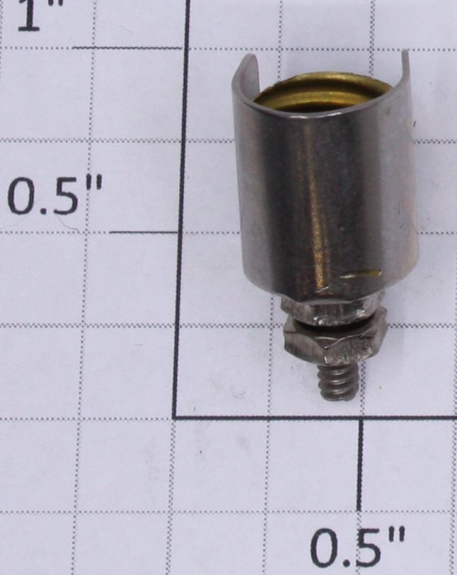 Ives 3251-1 Standard Gauge Nickel Tapered Strap Type Headlight Lamp Socket