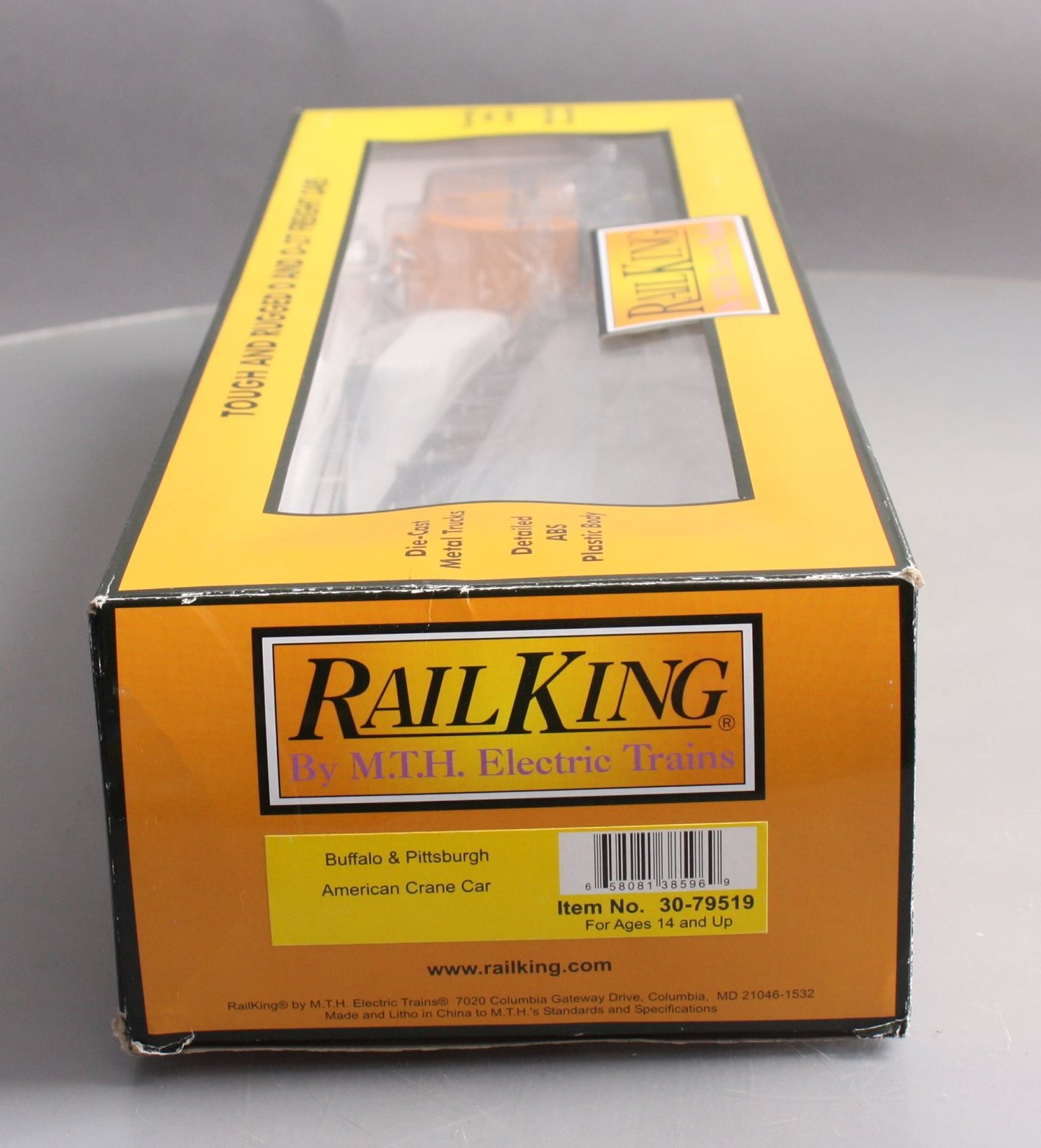 MTH 30-79519 O Buffalo & Pittsburgh RailKing American Crane Car