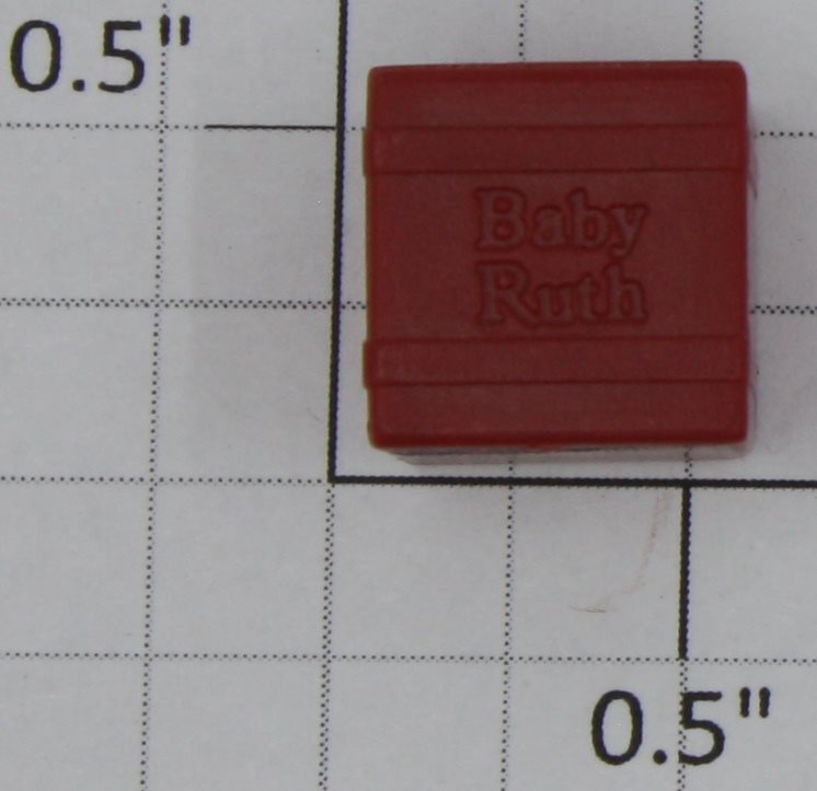 Lionel 3814-53 O Gauge Two Piece Red Baby Ruth Merchandise Cube with Straps