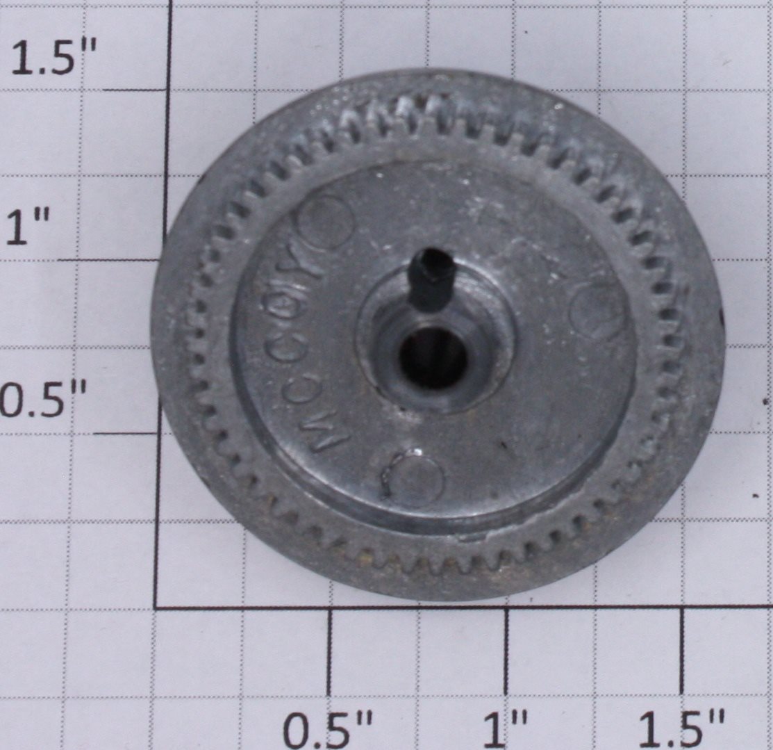 Lionel 249E-21 Black Geared Wheel with Nickel Rim with Eccentric Stud