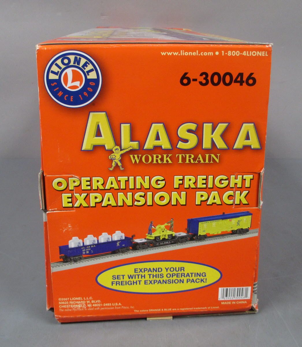 Lionel 6-30046 O Modern Alaska Work Train Expansion Pack LN/Box